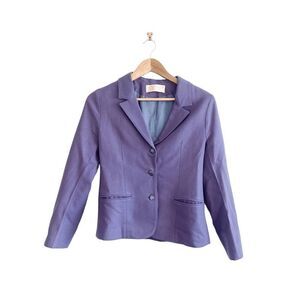 Vintage Pendleton Women's Cropped Blazer Wool Purple Lined XS